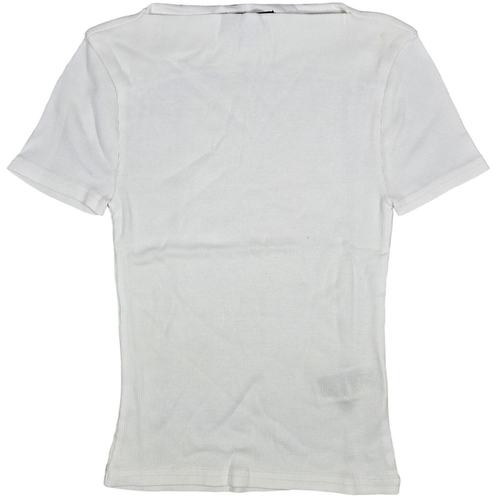 J. Crew Fine-rib fitted boatneck T-shirt White XXS‎